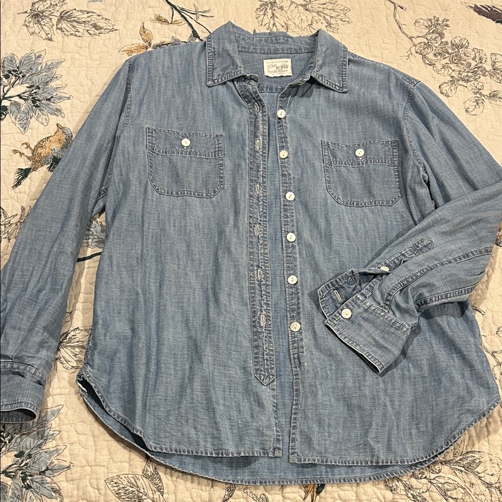 J Crew chambray Button-Down Shirt
